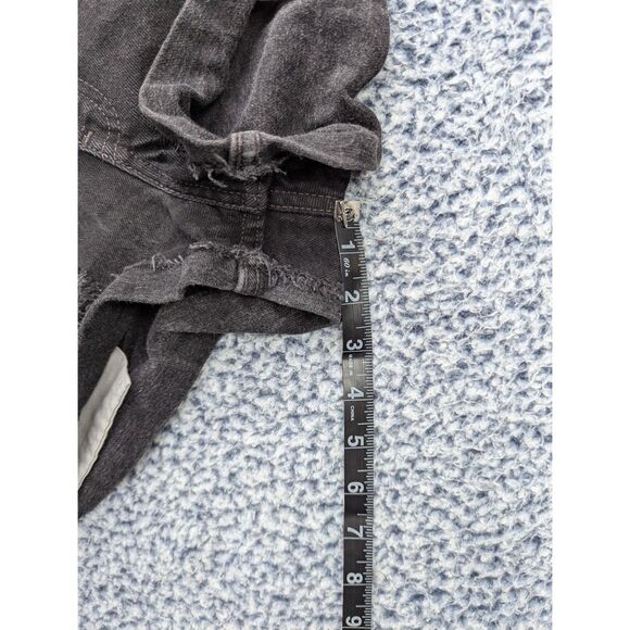 VTG Levis 550 Denim Cut Off Shorts Size 10 USA Made Red Tab Distressed Black - Picture 11 of 12